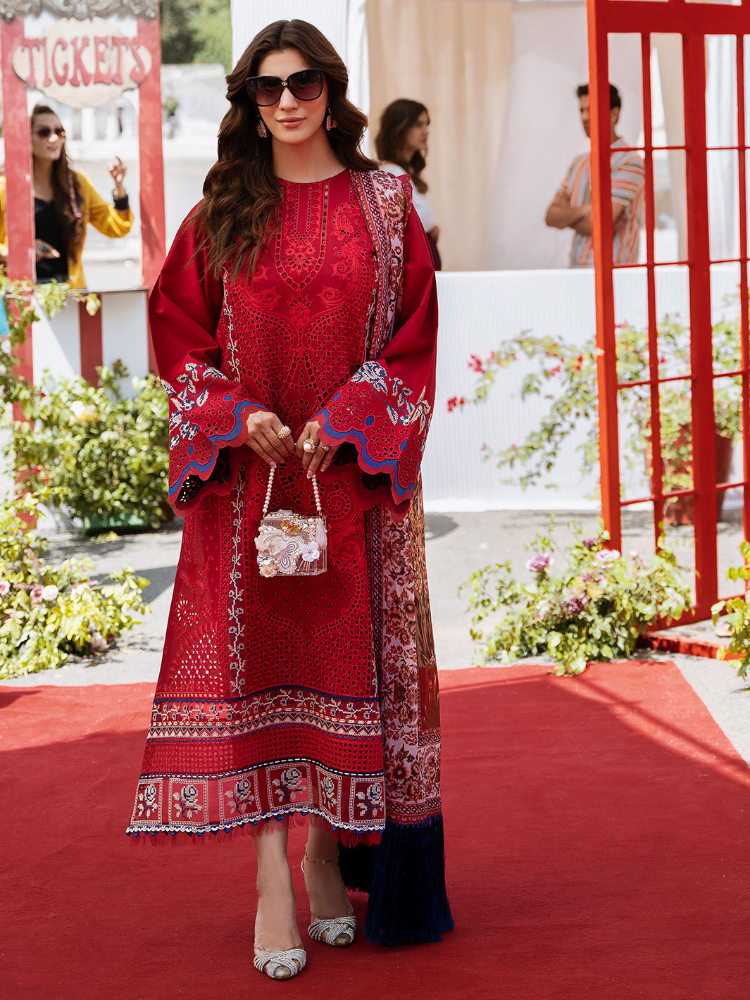 Bin Ilyas | Clara Embroidered Lawn 24 | 217 - B - Official Bin Ilyas stockist in UK - Sakeena London