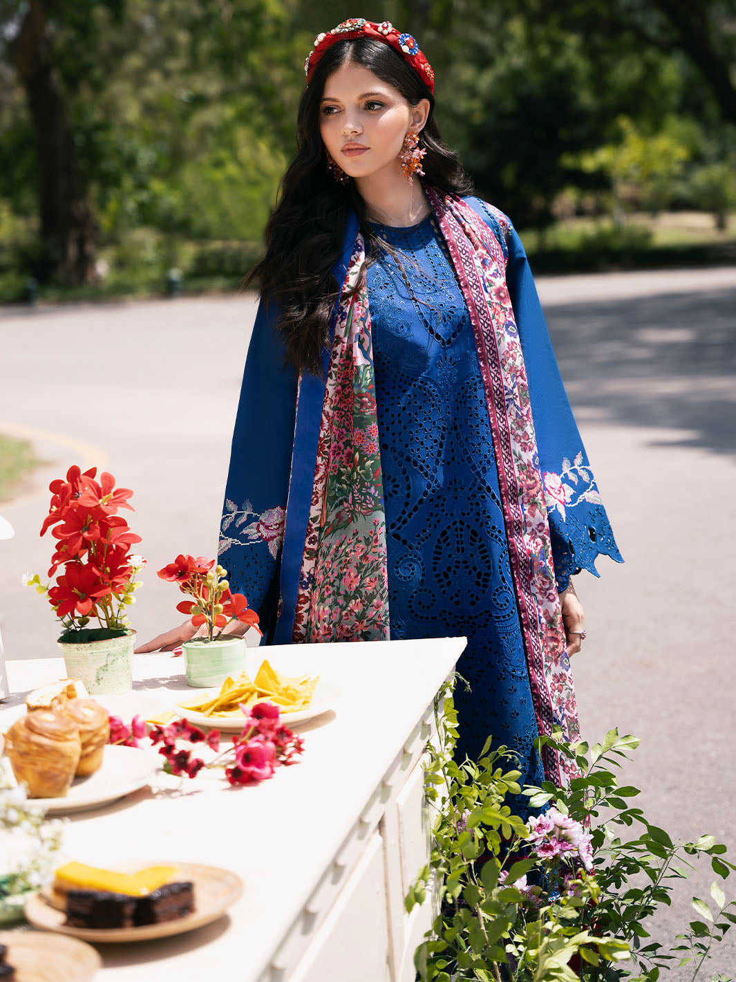Bin Ilyas | Clara Embroidered Lawn 24 | 217 - A - Official Bin Ilyas stockist in UK - Sakeena London