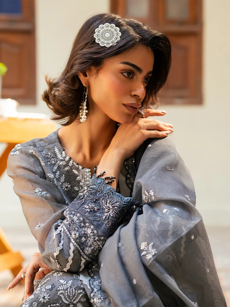 Salitex | Signature Festive Chiffon | SUNW6JI042UT - Official Salitex stockist in UK - Sakeena London