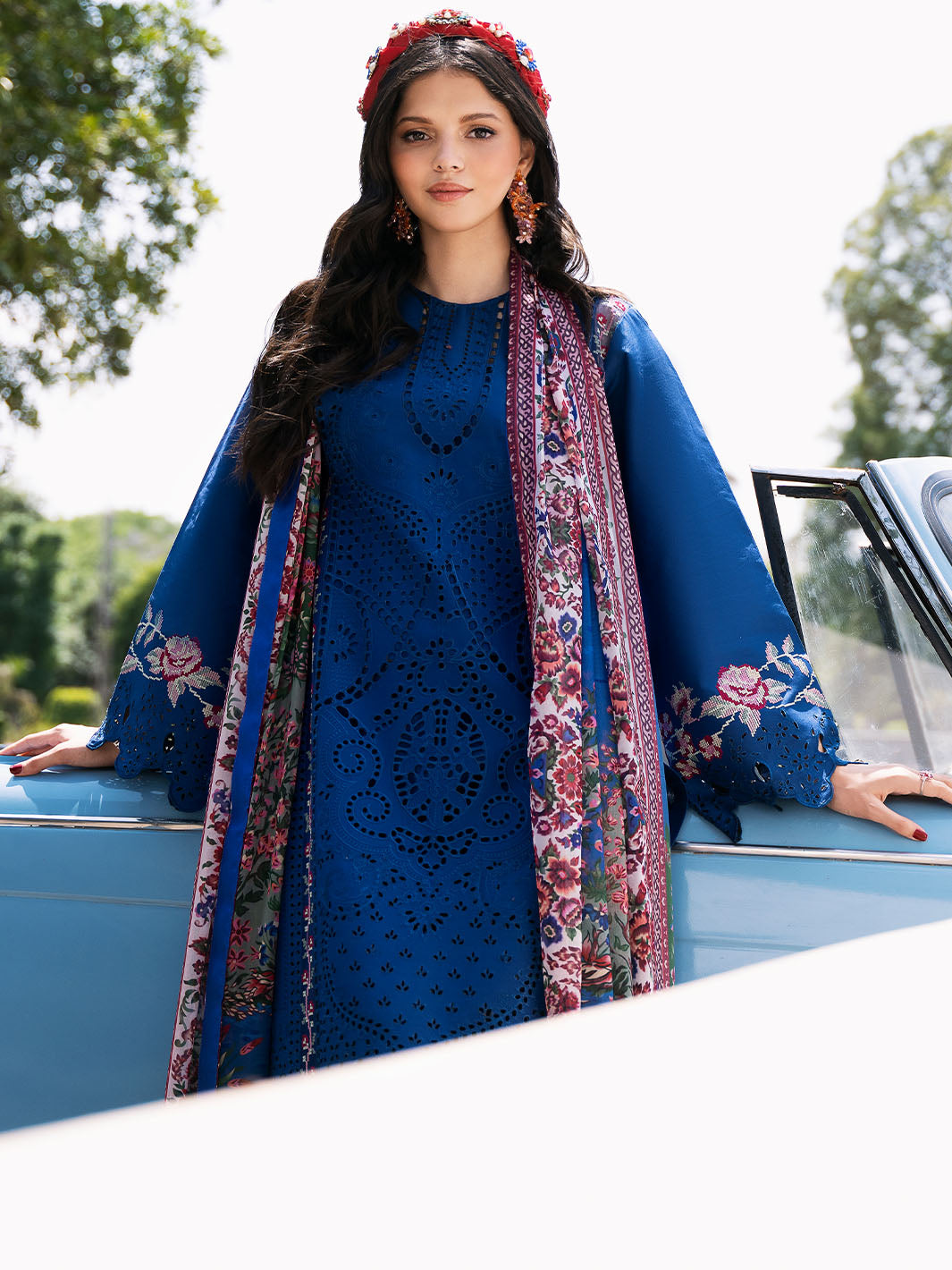 Bin Ilyas | Clara Embroidered Lawn 24 | 217 - A - Official Bin Ilyas stockist in UK - Sakeena London
