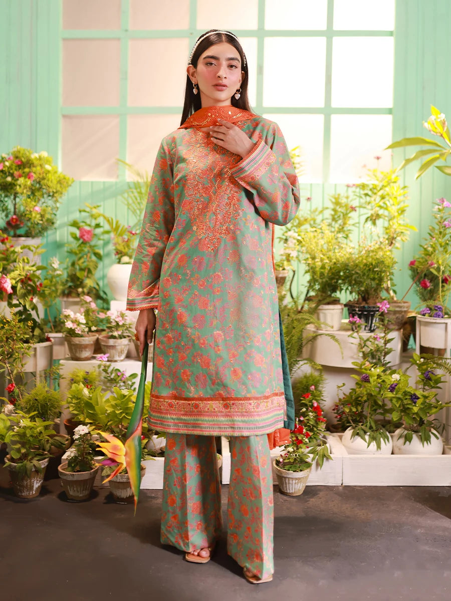 Salitex | Izel Lawn 24 | LUXURY LAWN EMBROIDERED SUIT - Official Salitex stockist in UK - Sakeena London