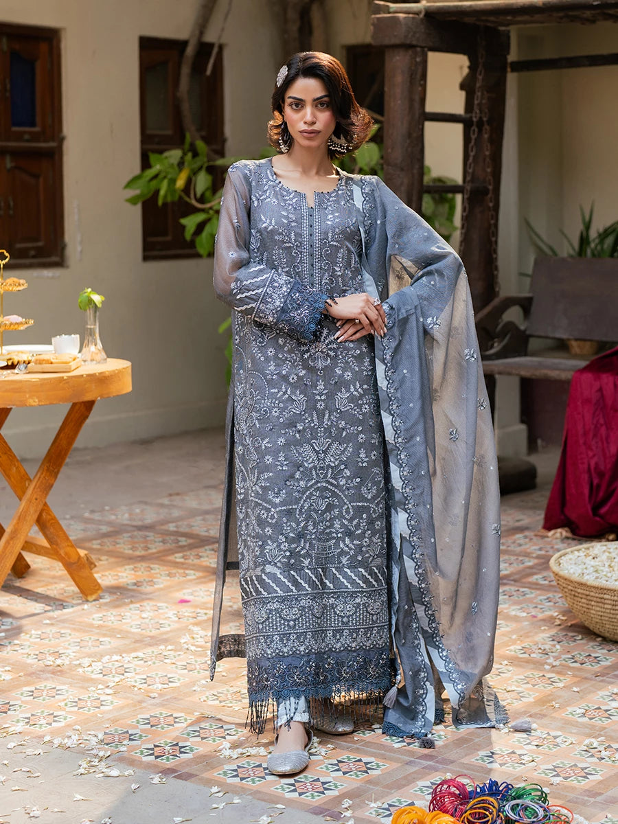 Salitex | Signature Festive Chiffon | SUNW6JI042UT - Official Salitex stockist in UK - Sakeena London