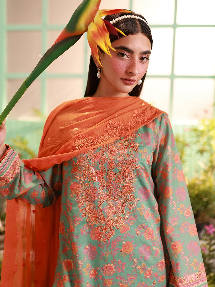 Salitex | Izel Lawn 24 | LUXURY LAWN EMBROIDERED SUIT - Official Salitex stockist in UK - Sakeena London