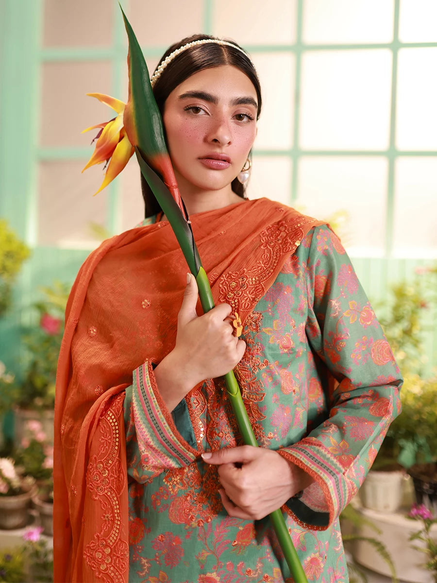 Salitex | Izel Lawn 24 | LUXURY LAWN EMBROIDERED SUIT - Official Salitex stockist in UK - Sakeena London