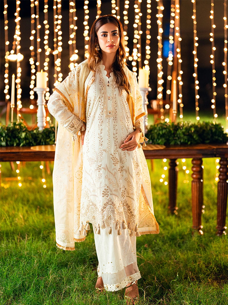 Salitex | Signature Festive Chiffon | UNS25WW012UT - Official Salitex stockist in UK - Sakeena London
