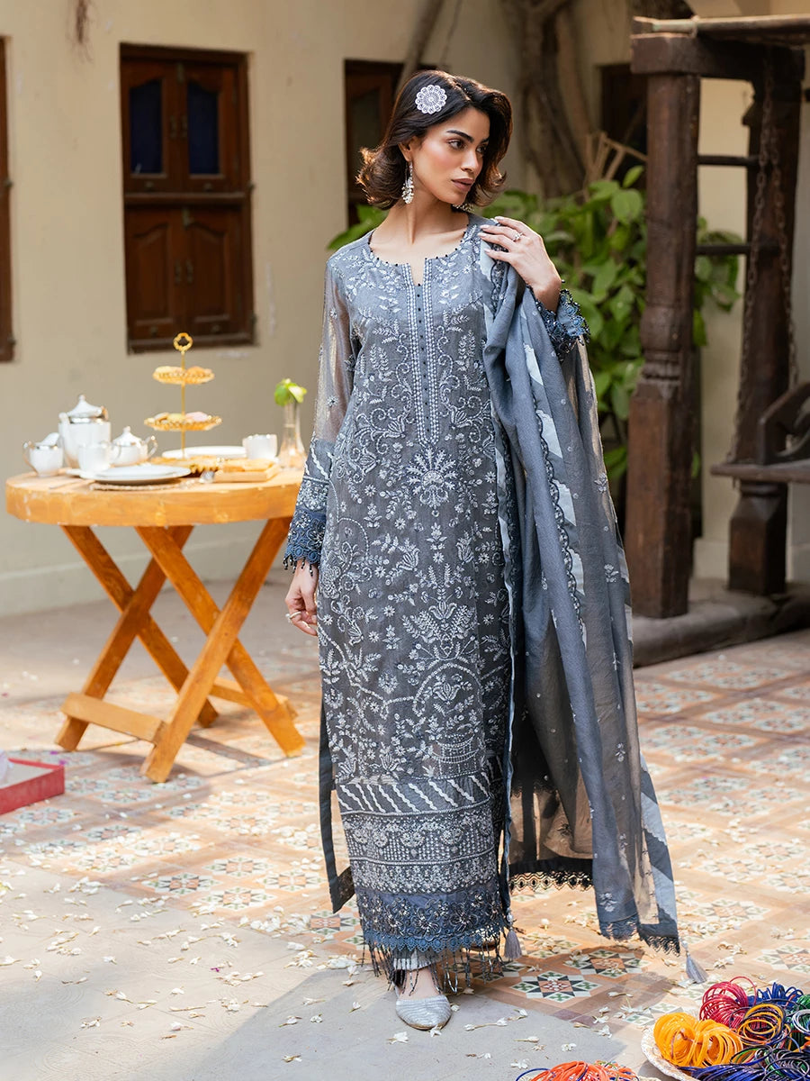 Salitex | Signature Festive Chiffon | SUNW6JI042UT - Official Salitex stockist in UK - Sakeena London