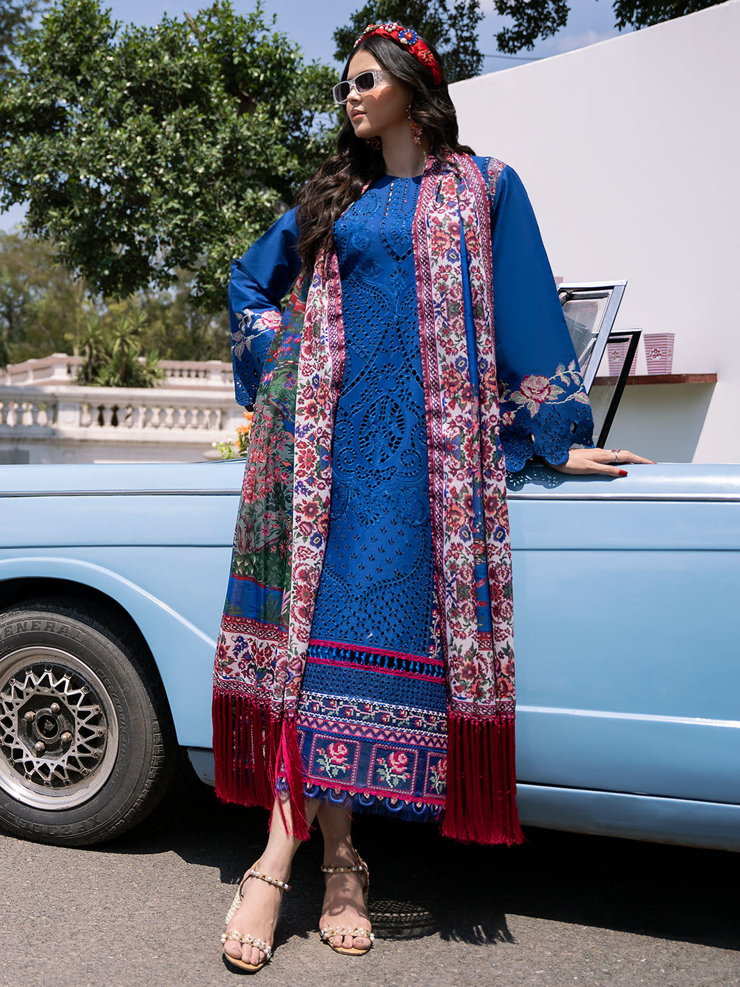 Bin Ilyas | Clara Embroidered Lawn 24 | 217 - A - Official Bin Ilyas stockist in UK - Sakeena London