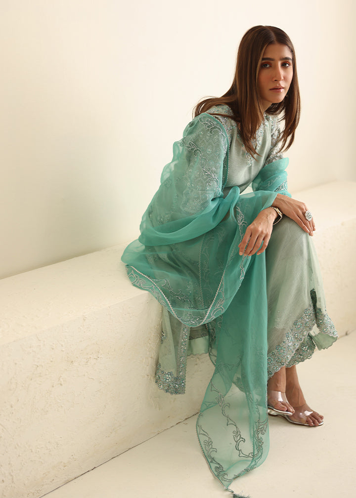Umsha | Luxury Pret | MISTY SKY BLUE - Official Umsha stockist in UK - Sakeena London