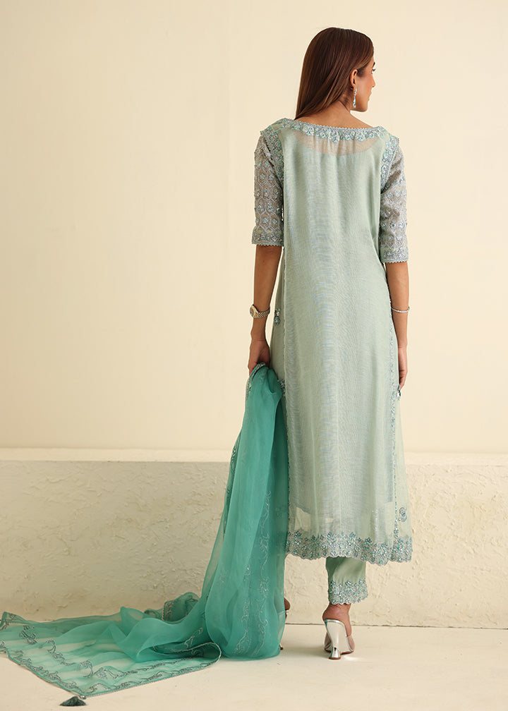 Umsha | Luxury Pret | MISTY SKY BLUE - Official Umsha stockist in UK - Sakeena London