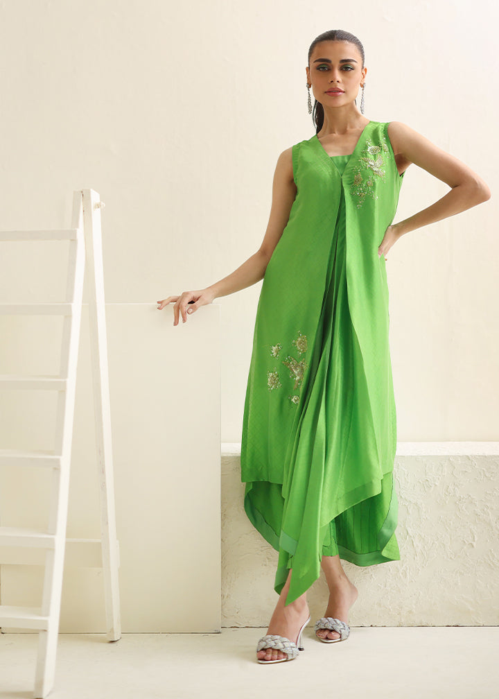 Umsha | Luxury Pret | GREEN BLOOM - Official Umsha stockist in UK - Sakeena London