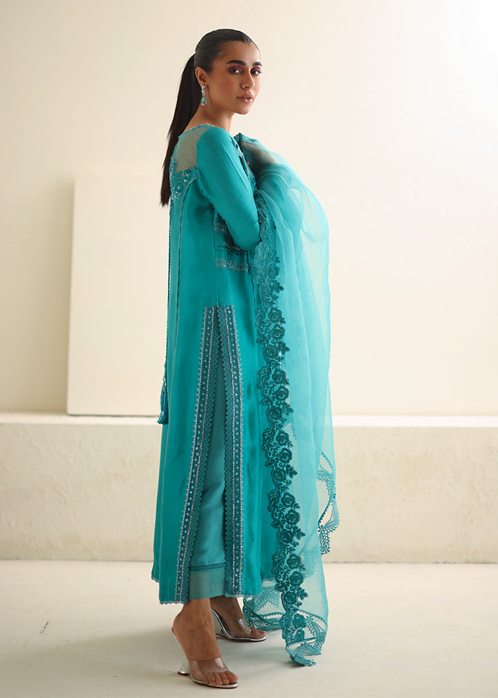 Umsha | Luxury Pret | CARIBBEAN TURQUOISE - Official Umsha stockist in UK - Sakeena London
