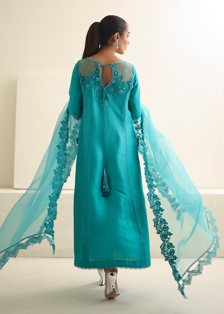 Umsha | Luxury Pret | CARIBBEAN TURQUOISE - Official Umsha stockist in UK - Sakeena London