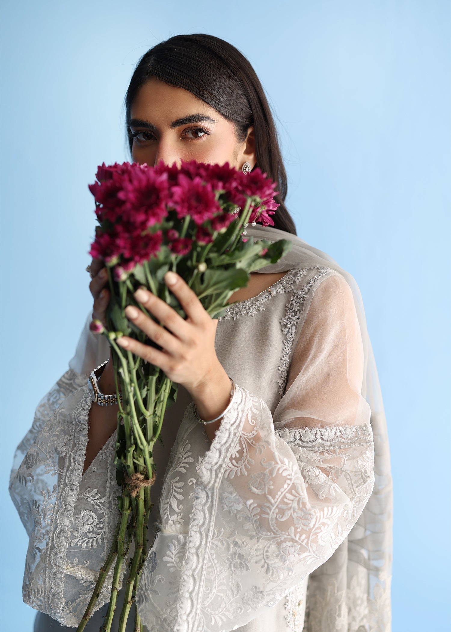 Umsha | Luxury Pret | FROSTED PEARL - Official Umsha stockist in UK - Sakeena London