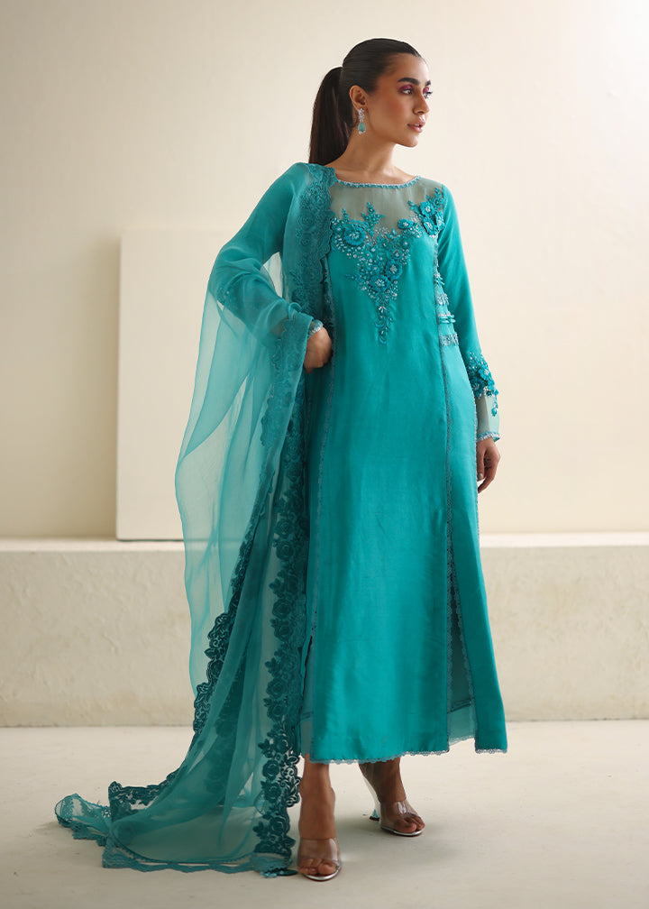 Umsha | Luxury Pret | CARIBBEAN TURQUOISE - Official Umsha stockist in UK - Sakeena London