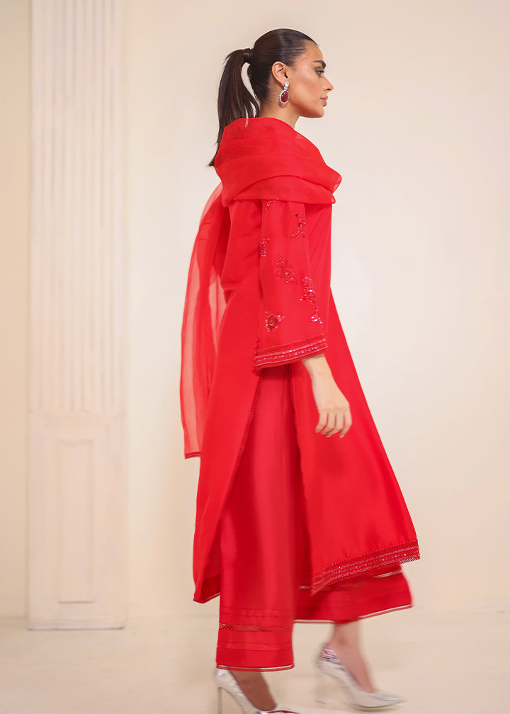 Umsha | Luxury Pret | RAVISIHING SCARLET - Official Umsha stockist in UK - Sakeena London
