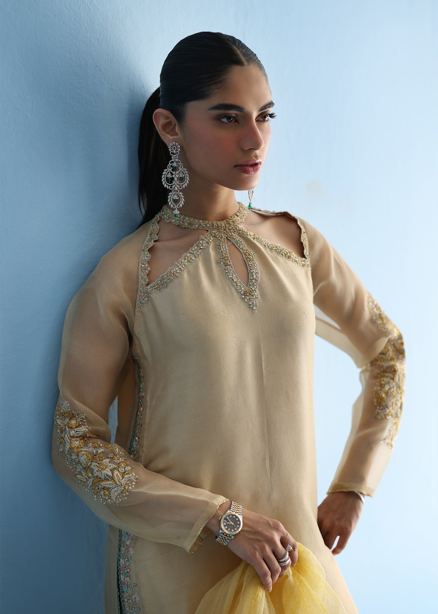 Umsha | Luxury Pret | SEA GOLD TREASURE - Official Umsha stockist in UK - Sakeena London