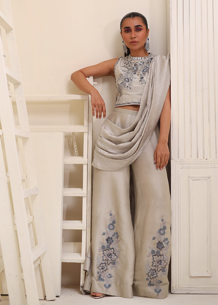 Umsha | Luxury Pret | GLEAMING GREY - Official Umsha stockist in UK - Sakeena London