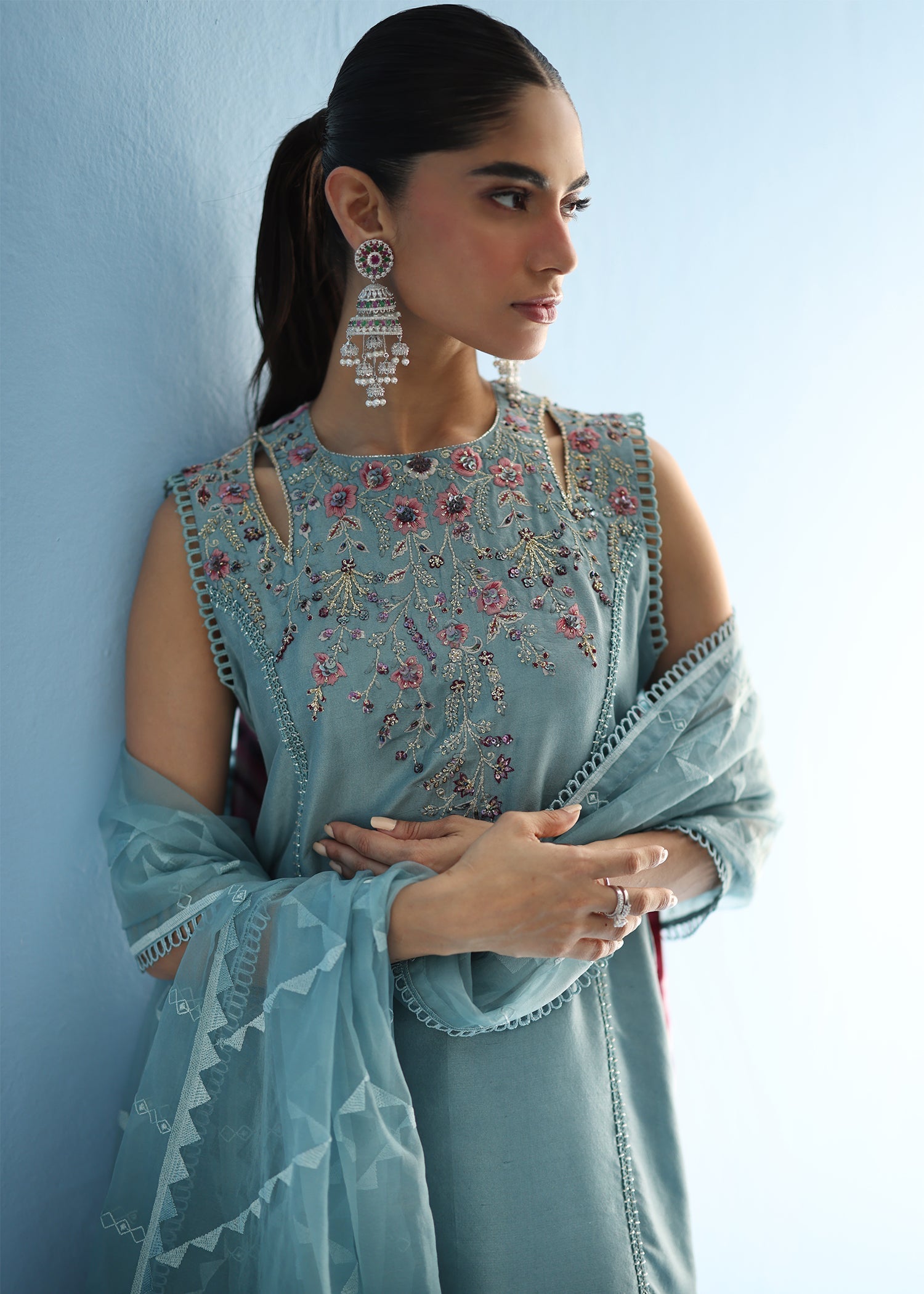 Umsha | Luxury Pret | SOAKED ASH PLUM - Official Umsha stockist in UK - Sakeena London