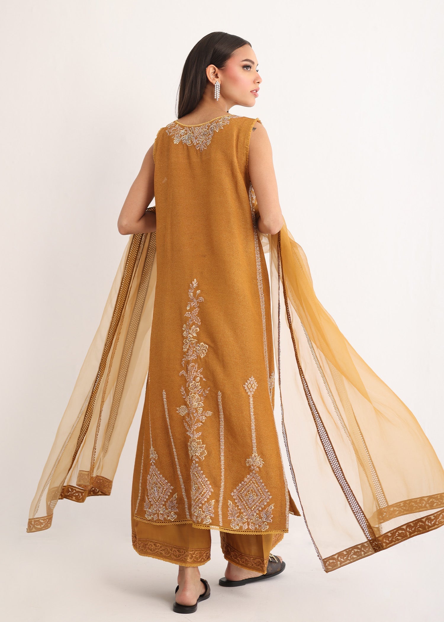 Umsha | Luxury Pret | MUSTARD CHARM - Official Umsha stockist in UK - Sakeena London