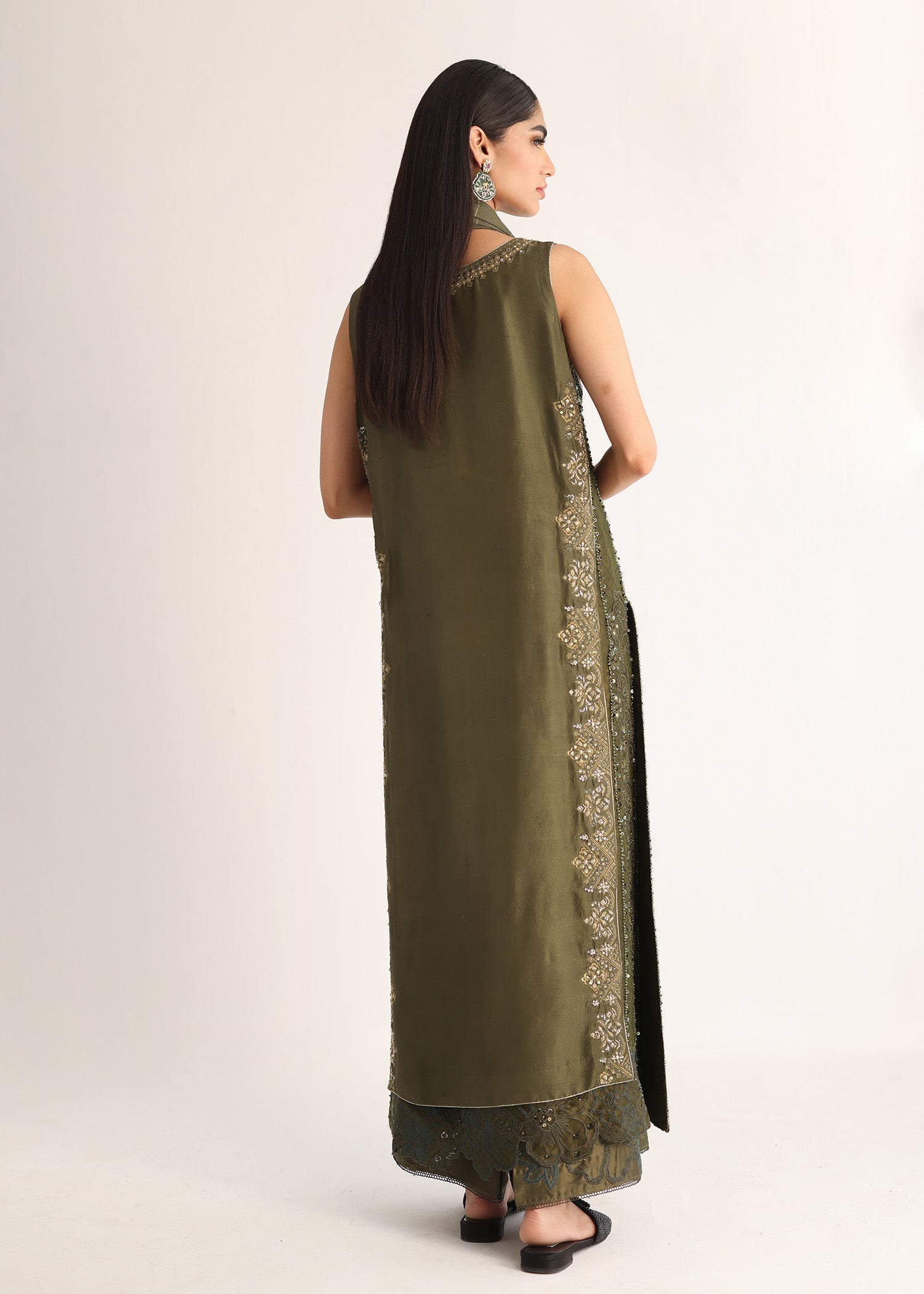 Umsha | Luxury Pret | ANTIQUE OLIVE - Official Umsha stockist in UK - Sakeena London