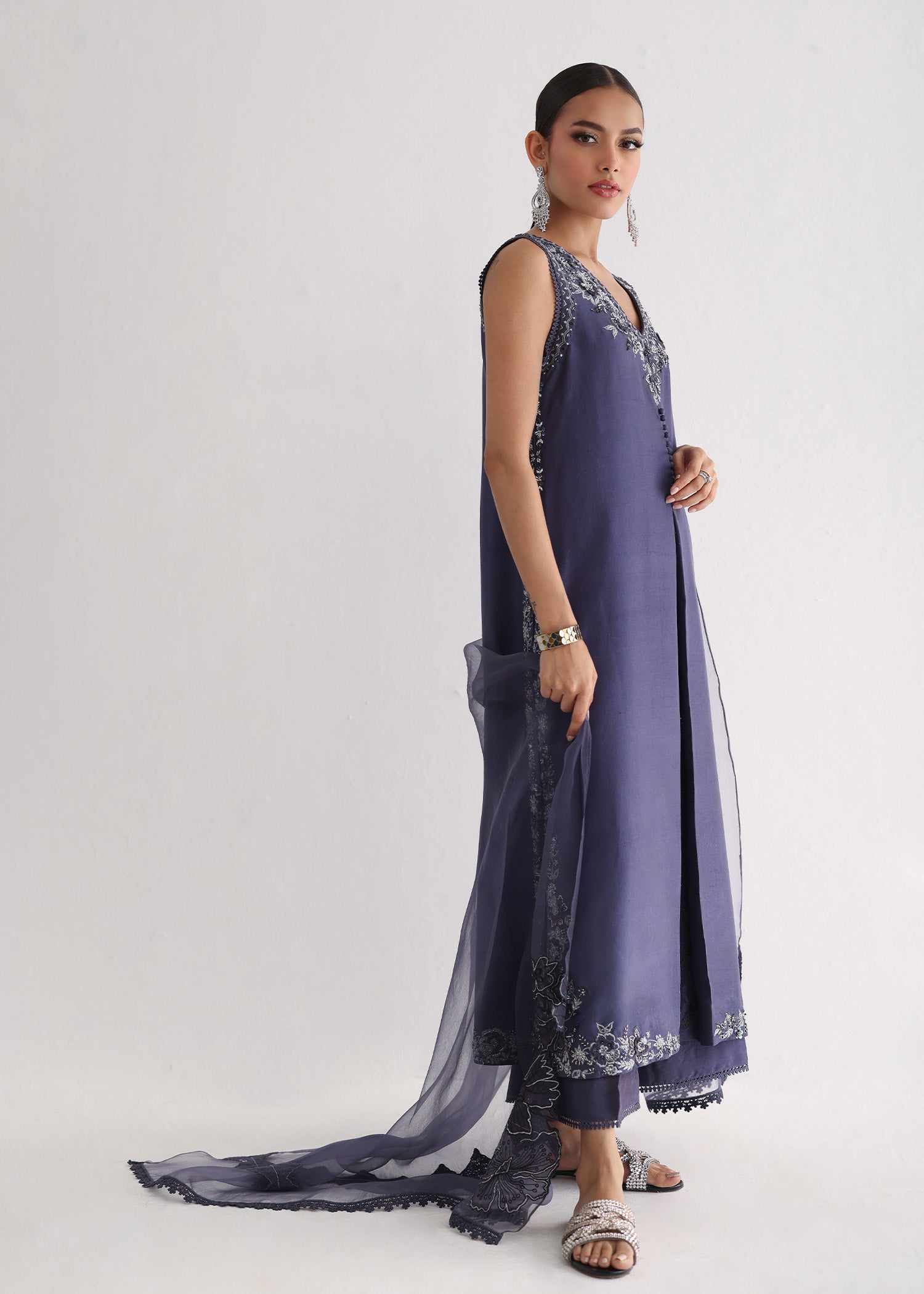 Umsha | Luxury Pret | CROWN BLUE JEWEL - Official Umsha stockist in UK - Sakeena London