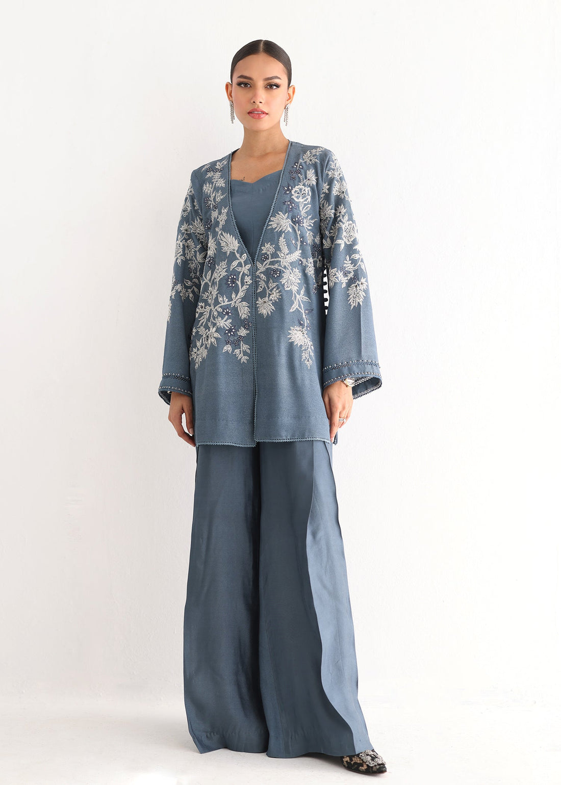 Umsha | Luxury Pret | BLUE STONE GLOSS - Official Umsha stockist in UK - Sakeena London