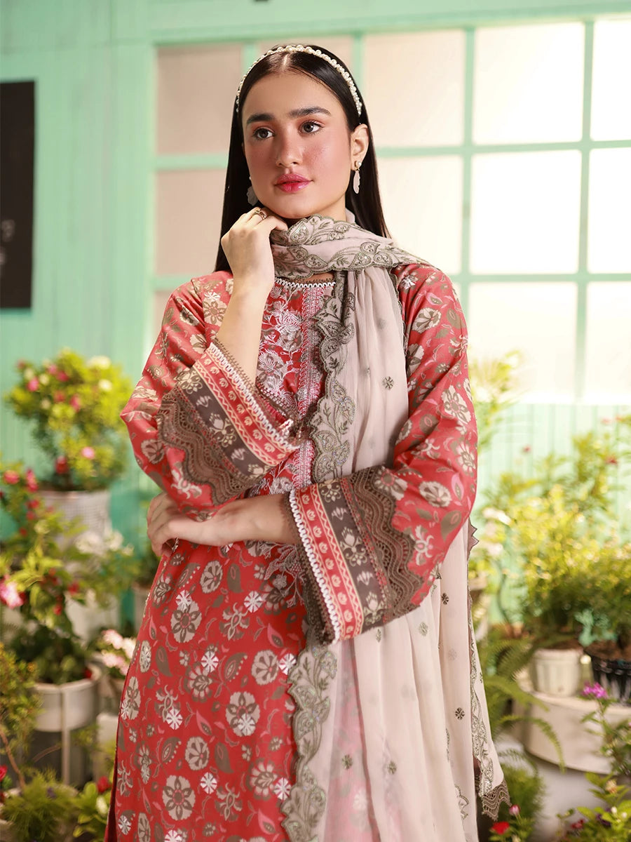 Salitex | Izel Lawn 24 | LUXURY LAWN EMBROIDERED SUIT - Official Salitex stockist in UK - Sakeena London