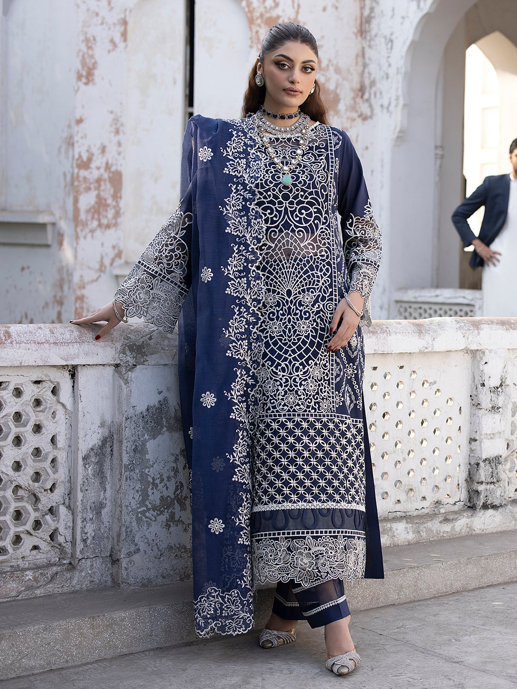Mahnur | Mahrukh Luxury Lawn 24 | DUSK - Official Mahnur stockist in UK - Sakeena London