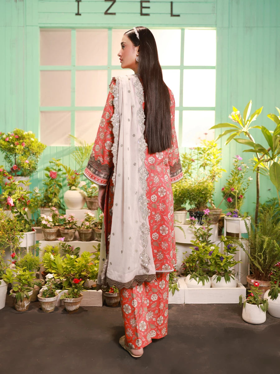 Salitex | Izel Lawn 24 | LUXURY LAWN EMBROIDERED SUIT - Official Salitex stockist in UK - Sakeena London