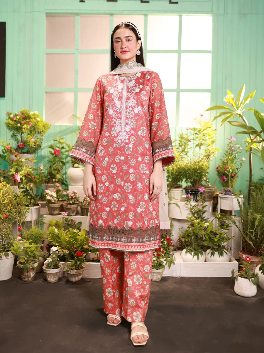 Salitex | Izel Lawn 24 | LUXURY LAWN EMBROIDERED SUIT - Official Salitex stockist in UK - Sakeena London