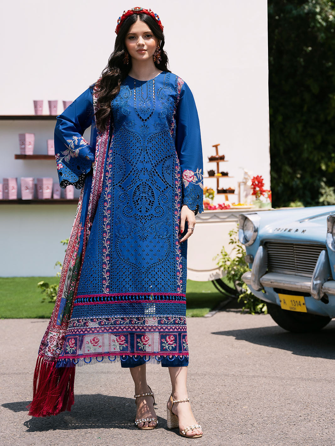 Bin Ilyas | Clara Embroidered Lawn 24 | 217 - A - Official Bin Ilyas stockist in UK - Sakeena London
