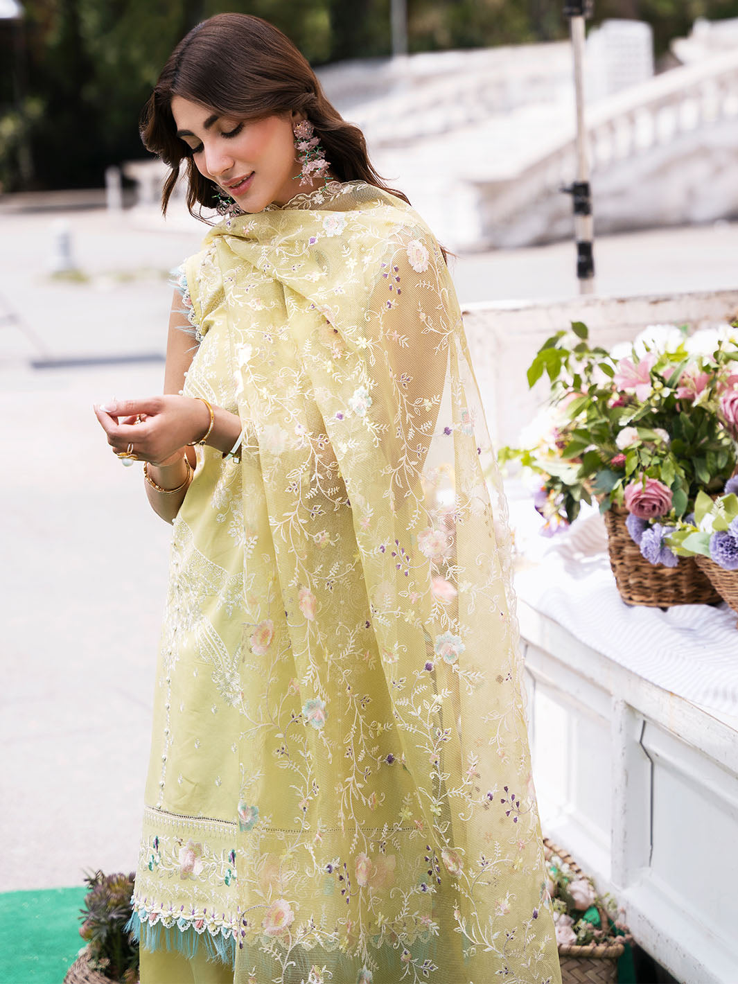 Bin Ilyas | Clara Embroidered Lawn 24 | 214 - B - Official Bin Ilyas stockist in UK - Sakeena London