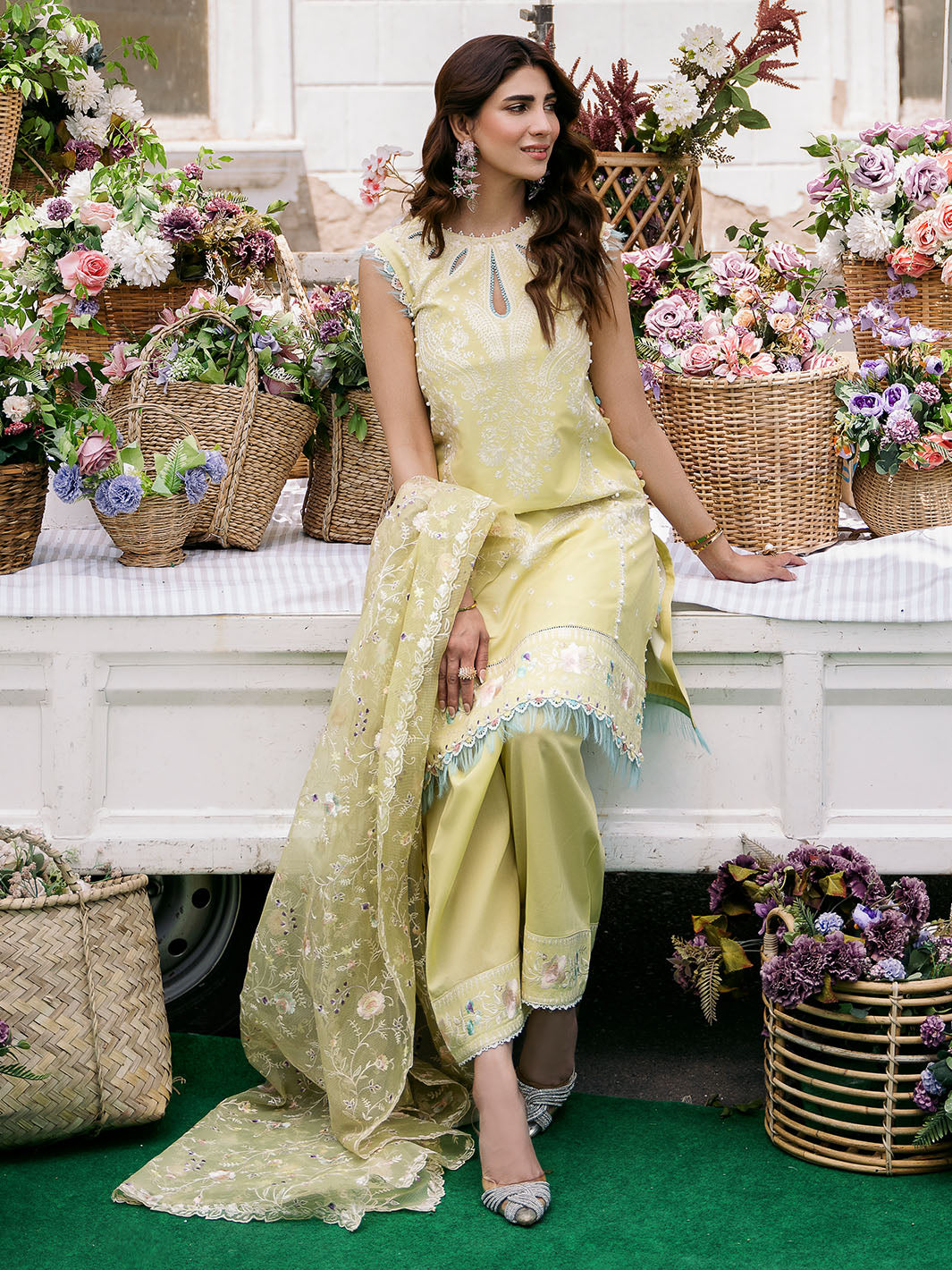 Bin Ilyas | Clara Embroidered Lawn 24 | 214 - B - Official Bin Ilyas stockist in UK - Sakeena London
