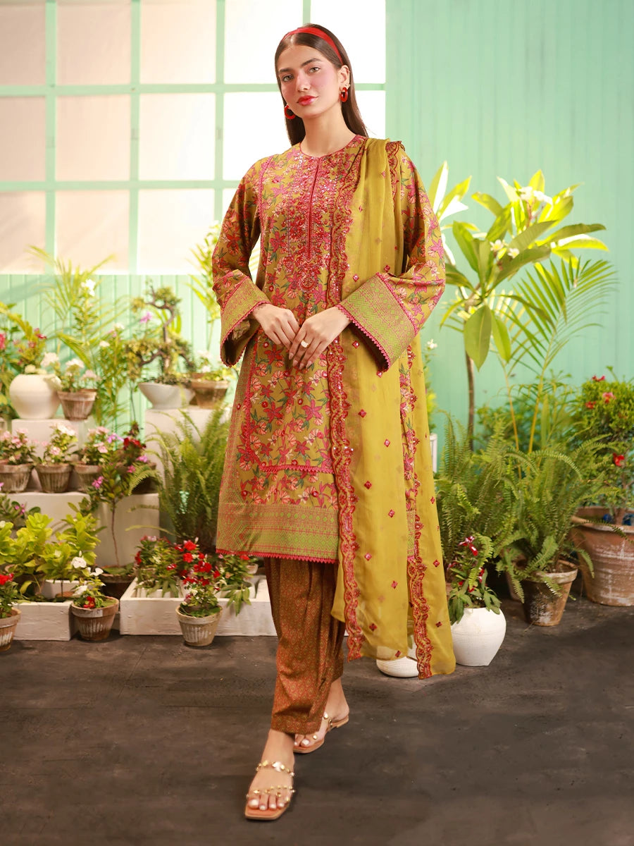 Salitex | Izel Lawn 24 | LUXURY LAWN EMBROIDERED SUIT - Official Salitex stockist in UK - Sakeena London