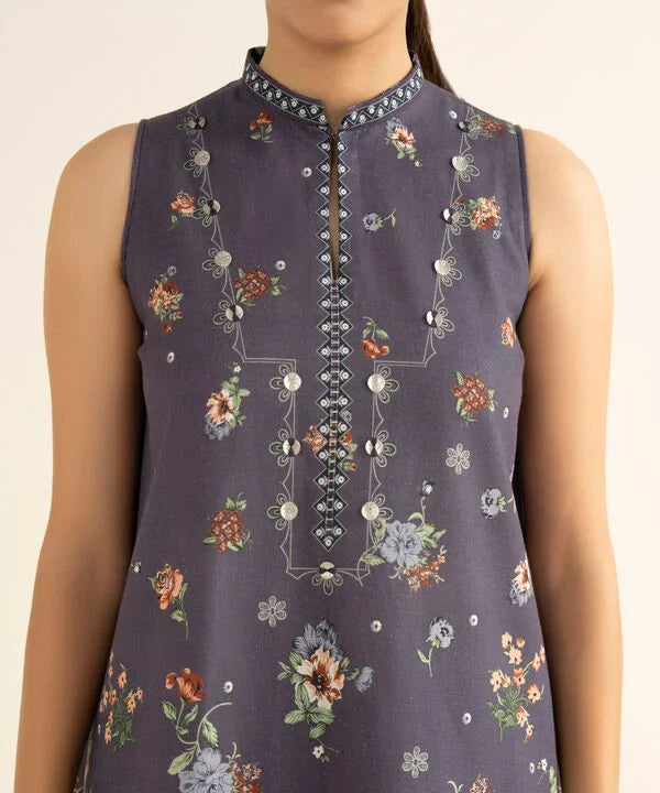 Sapphire | Fall Winter 25 | 3 Piece - Printed Cotton Suit 3PDY25V84SOU - Official Sapphire stockist in UK - Sakeena London