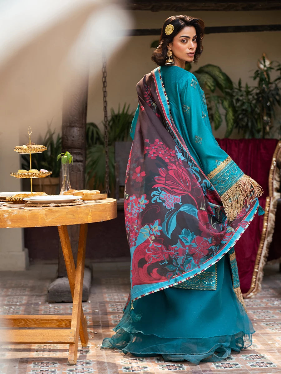 Salitex | Signature Festive Chiffon | SUNW6NO034UT - Official Salitex stockist in UK - Sakeena London