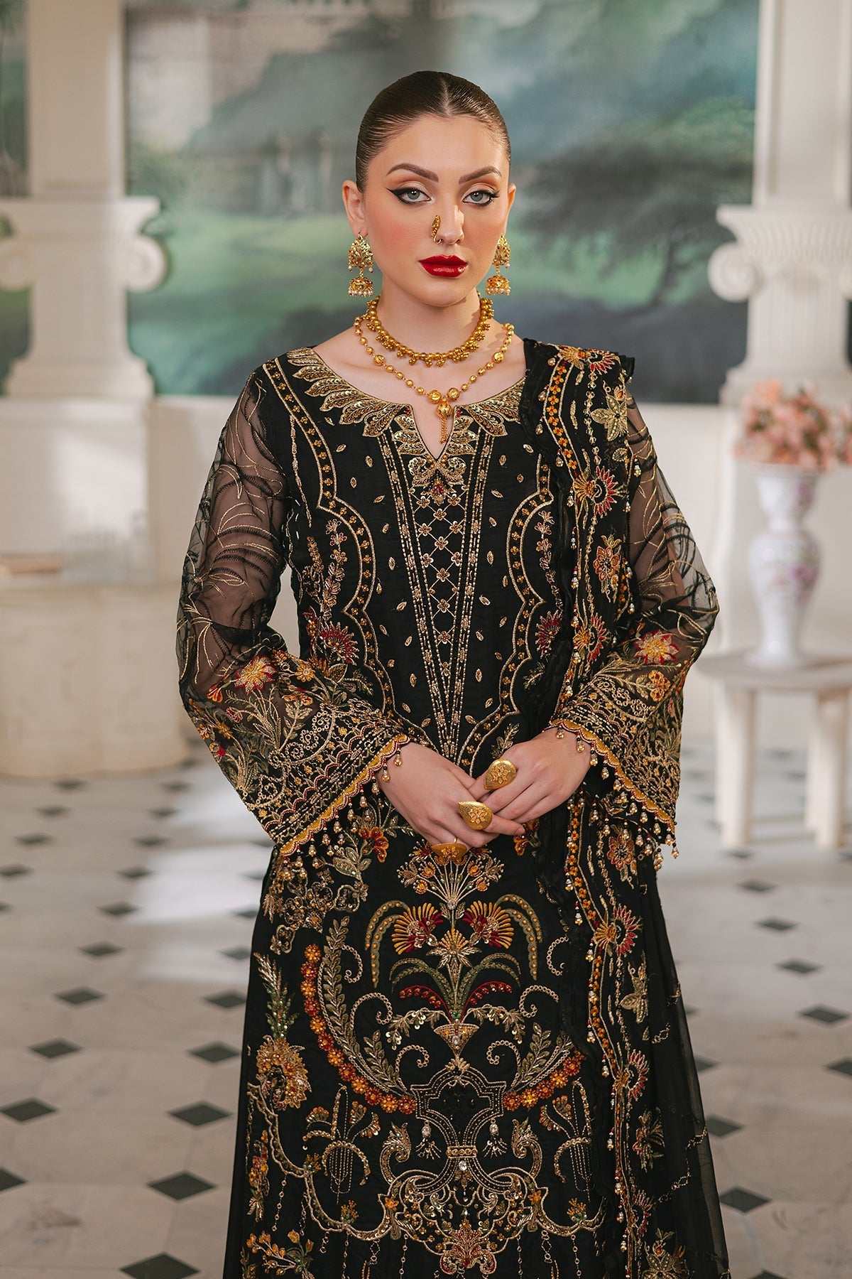 Raeesa Premium | Ada Premium Collection | HU - 46 Black Swan - Official Raeesa Premium stockist in UK - Sakeena London