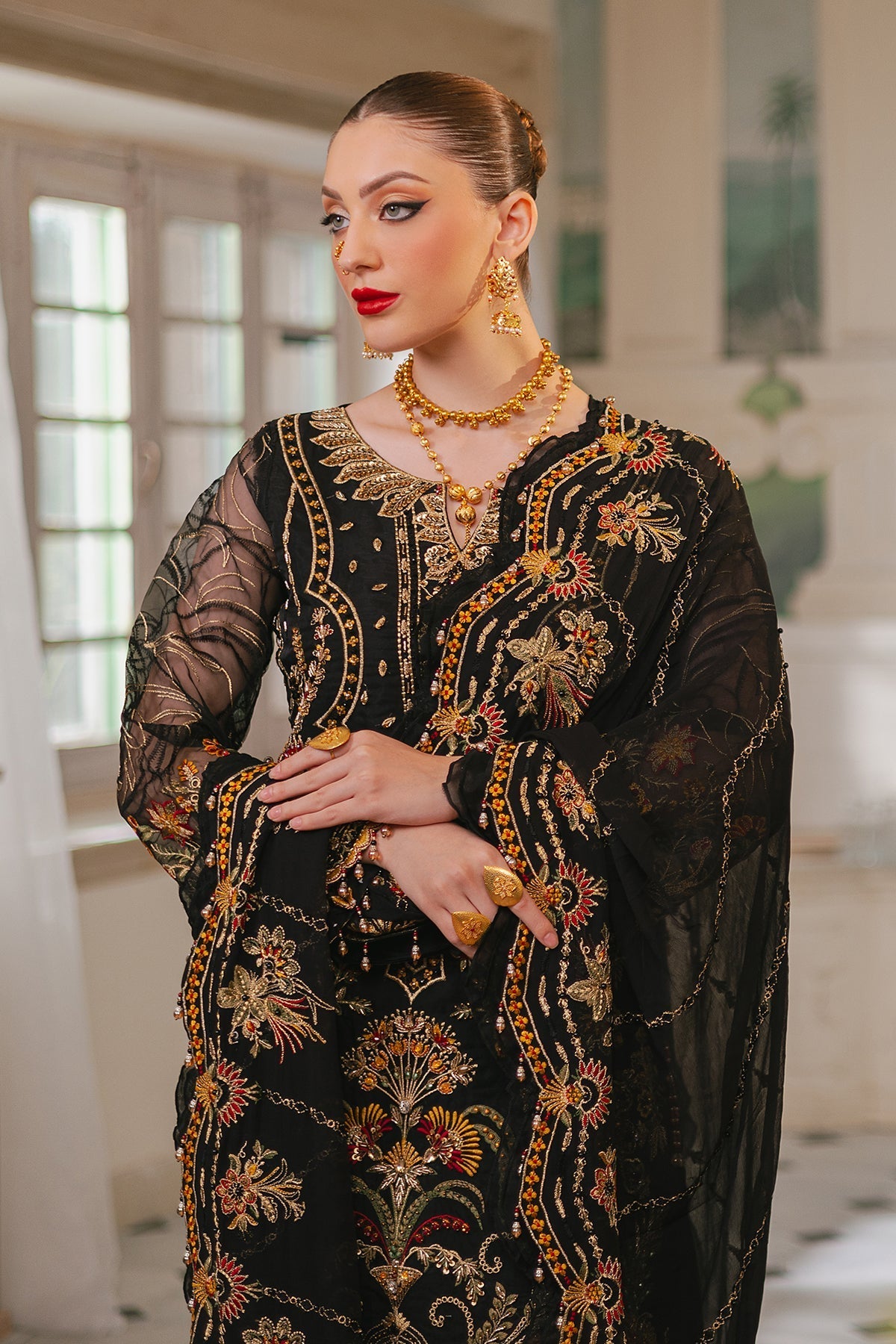 Raeesa Premium | Ada Premium Collection | HU - 46 Black Swan - Official Raeesa Premium stockist in UK - Sakeena London