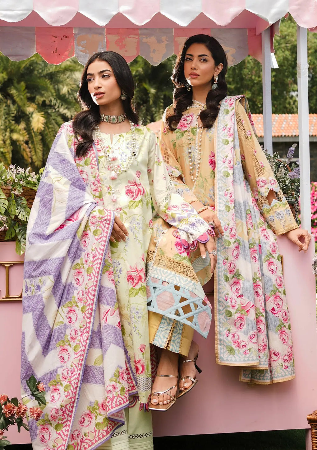 Elaf Premium | Printed Collection 24 | EEP-03B - Meadow Magic - Official Elaf Premium stockist in UK - Sakeena London