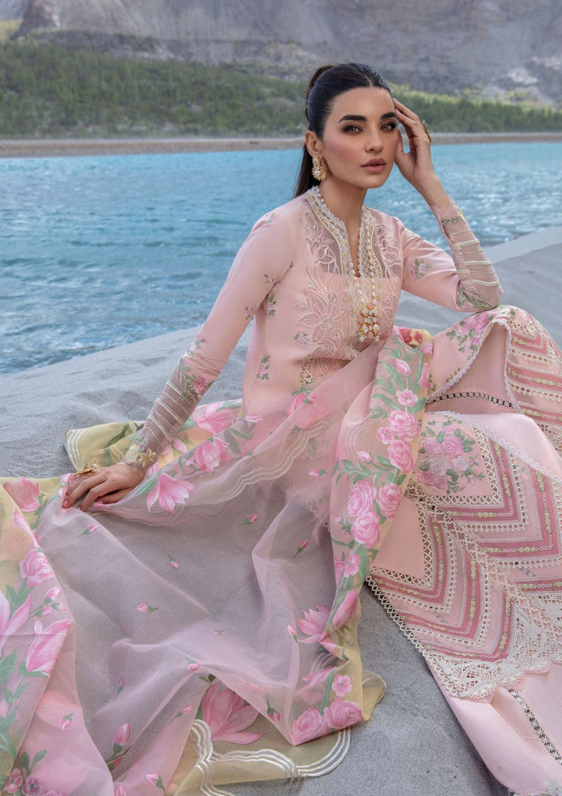 Lawn Collection - Crimson - Lawn 24 - CL24#3B