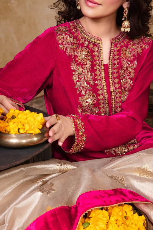 Maya | Raazi Velvet 24 | KASTURI - Official Maya stockist in UK - Sakeena London