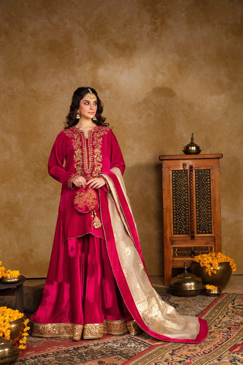 Maya | Raazi Velvet 24 | KASTURI - Official Maya stockist in UK - Sakeena London