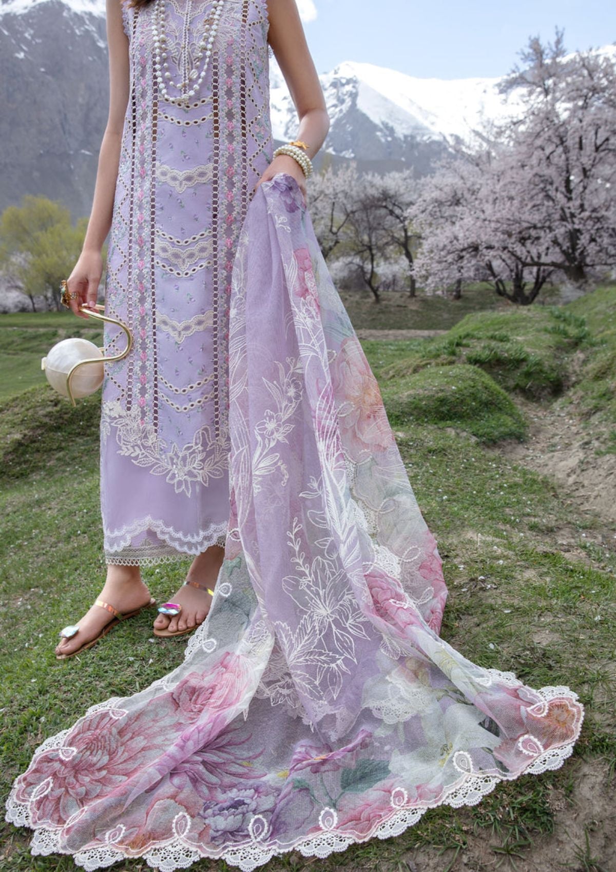 Lawn Collection - Crimson - Lawn 24 - CL24#7A