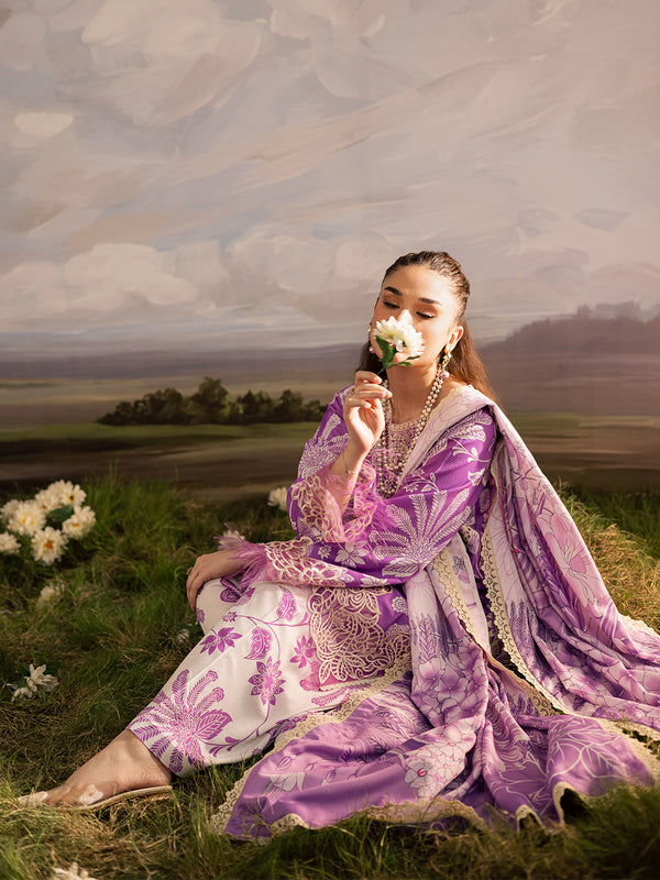 Mahnur | Kaia Slub Linen 25 | K - 10 | 3 PC LINEN - Official Mahnur stockist in UK - Sakeena London