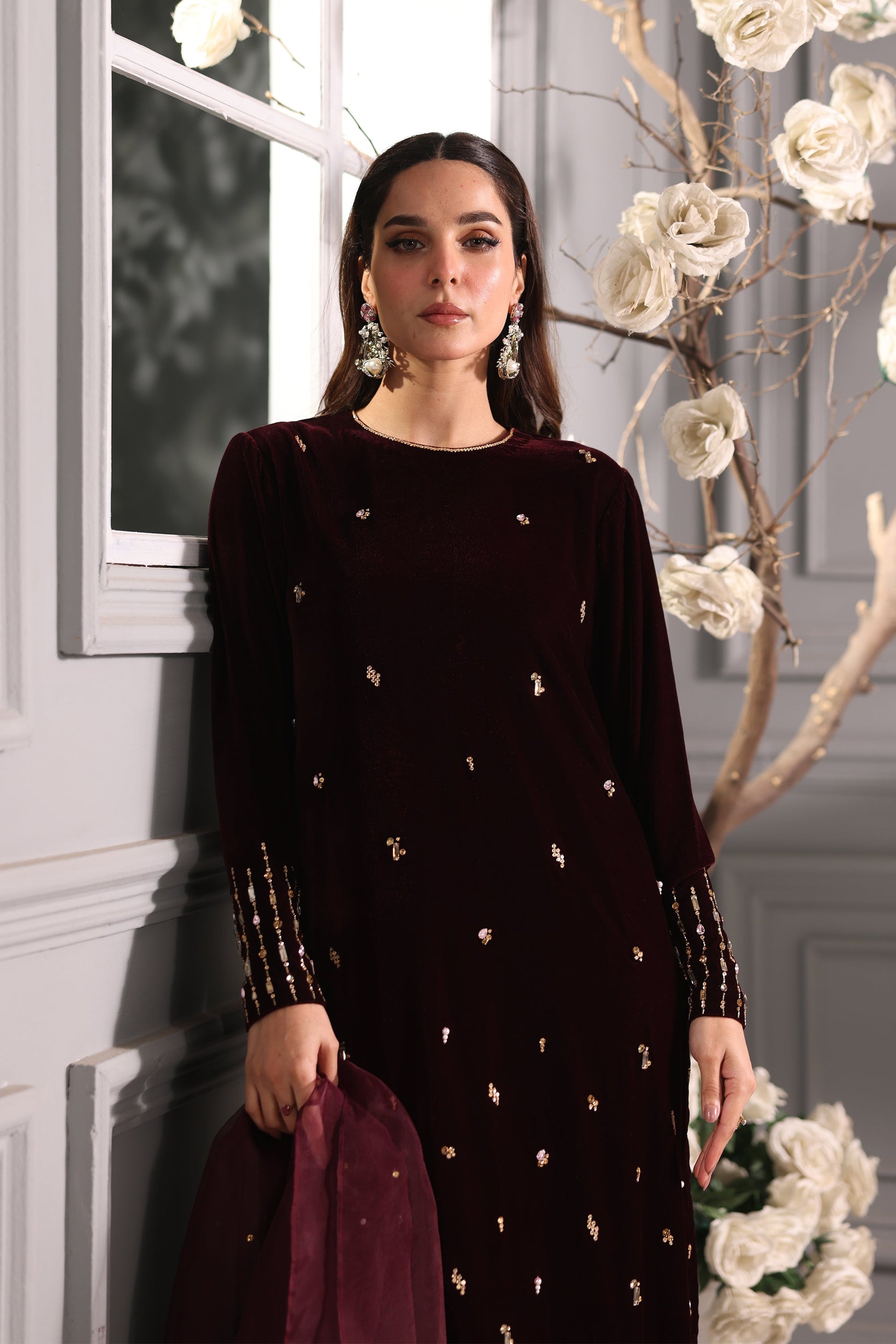 Hana | Mavi Velvets | Velvet Whisper - Official Sakeena London stockist in UK - Sakeena London