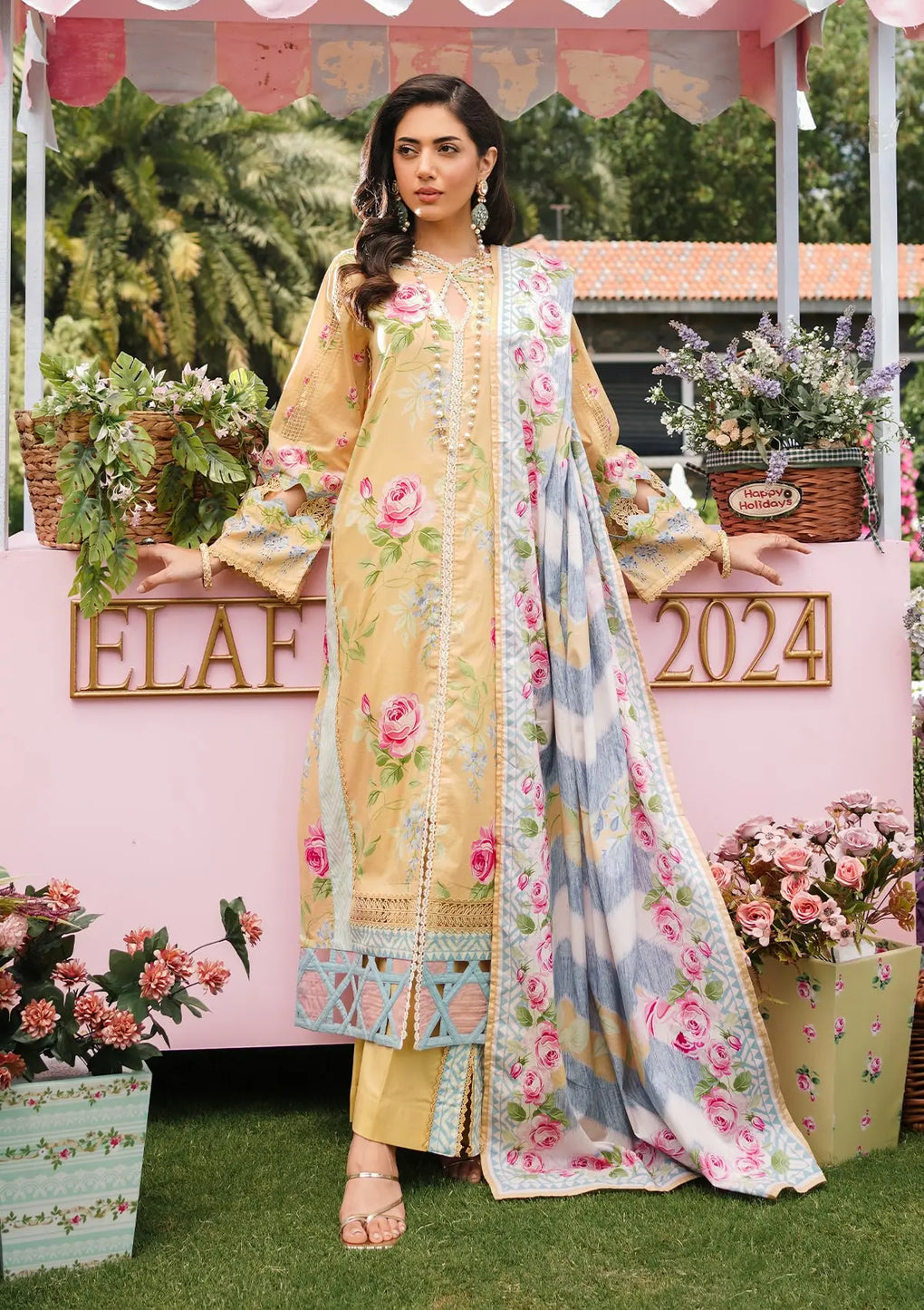 Elaf Premium | Printed Collection 24 | EEP-03A - Citrus Squad - Official Elaf Premium stockist in UK - Sakeena London
