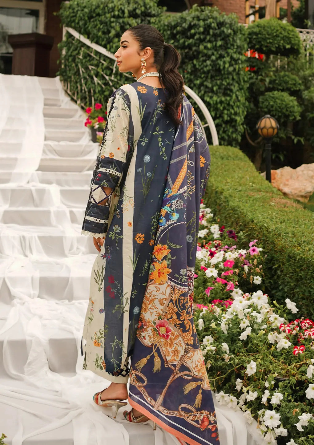 Elaf Premium | Printed Collection 24 | EEP-08B - Breeze Together - Official Elaf Premium stockist in UK - Sakeena London