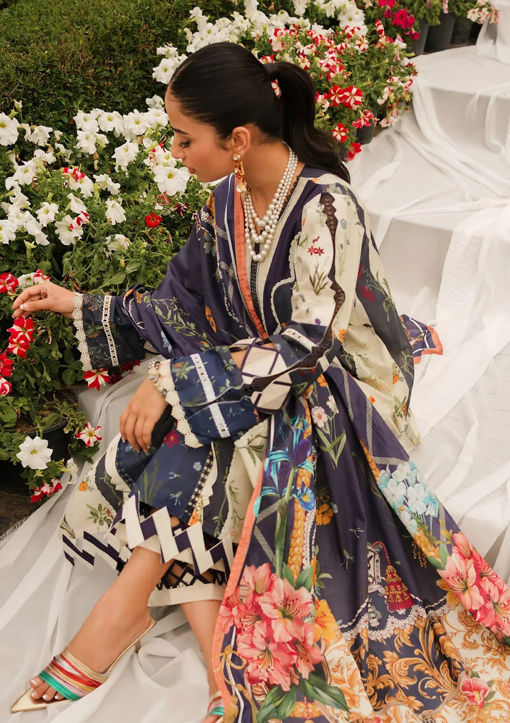 Elaf Premium | Printed Collection 24 | EEP-08B - Breeze Together - Official Elaf Premium stockist in UK - Sakeena London