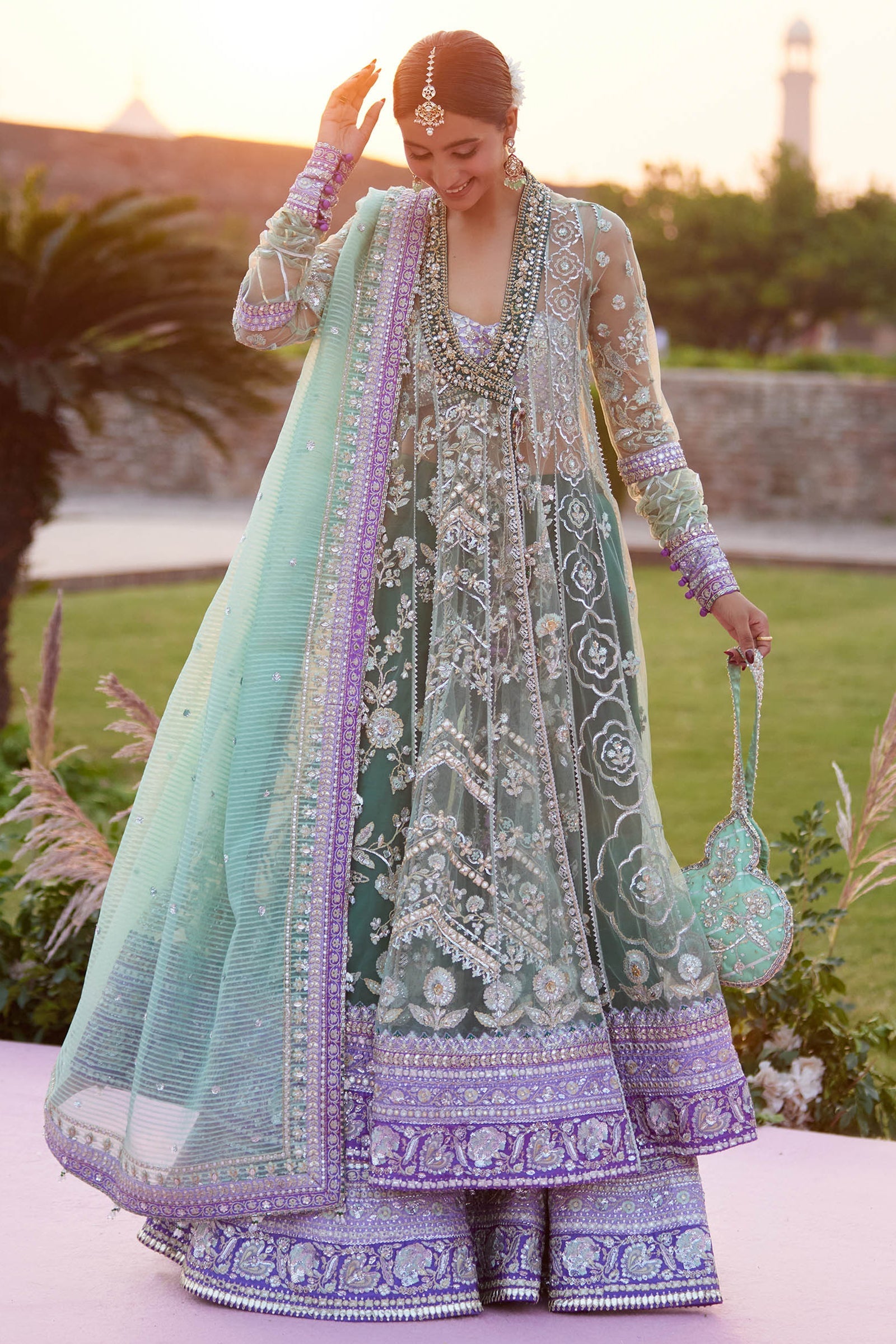 Zaha | Gossamer 25 | ZARQAH-E-PISTACHIO (ZC25-03) - Official Zaha stockist in UK - Sakeena London