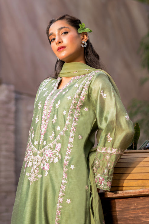Kross Kulture | Luxury Baharaneh | MINTY GLAZE KLX-00736 - Official Kross Kulture stockist in UK - Sakeena London